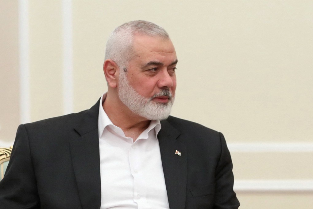 Palestinian group Hamas’ top leader Ismail Haniyeh met Iranian President Masoud Pezeshkian in Tehran on July 30. Photo: Handout via Reuters