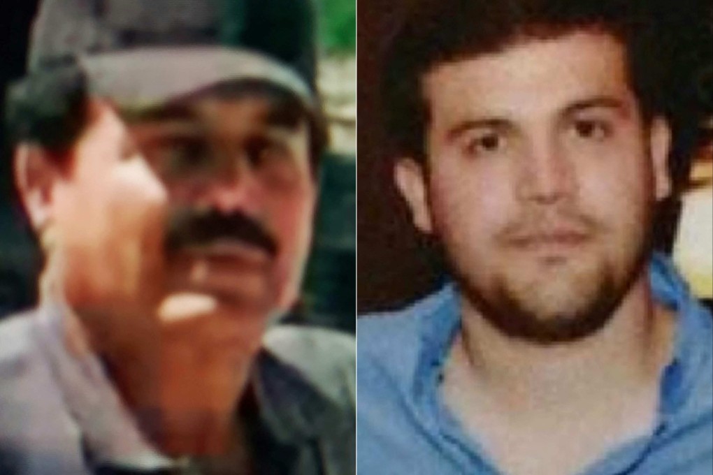 Joaquin Guzman Lopez, son of the Sinaloa Cartel’s co-founder, Joaquin ‘El Chapo’ Guzman, right, and Ismael ‘El Mayo’ Zambada Garcia, another co-founder of the cartel. Photo: AFP