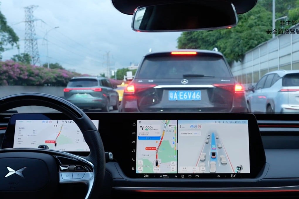 Xpeng’s X NGP (Xpeng navigation guided pilot) advanced driver assistance system (ADAS) is now operational in all mainland China cities. Photo: Xpeng