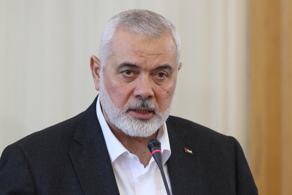 Palestinian group Hamas’ top leader, Ismail Haniyeh. File photo: West Asia News Agency via Reuters