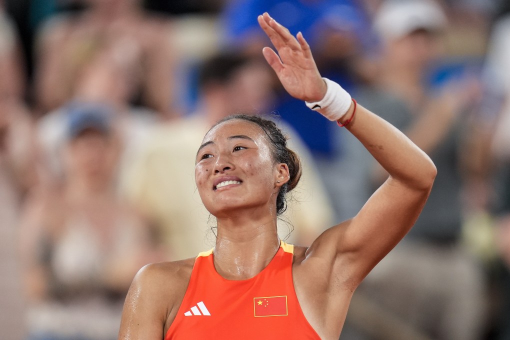 Chinese tennis player Qinwen Zheng is on the charge for a medal after beating Angelique Kerber to reach the semi-finals in Paris. Photo: AP