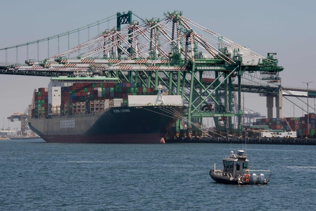 Cargo is unloaded from Asia at the Long Beach port in California on August 1, 2019, amid the US-China trade war. Photo: AFP