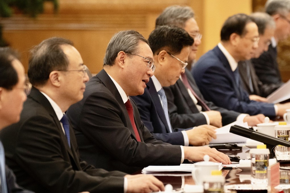 The State Council meeting was chaired by Premier Li Qiang on Wednesday. Photo: EPA-EFE