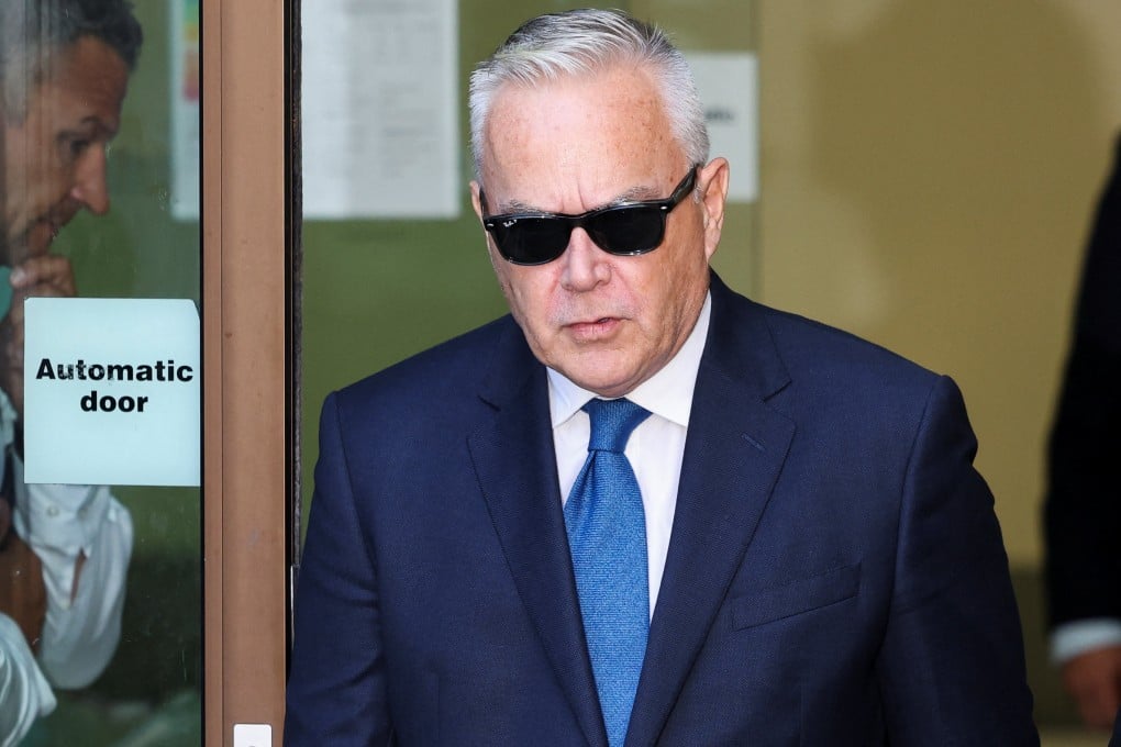 Former BBC news presenter Huw Edwards outside Westminster Magistrates’ Court in London, UK on Wednesday. Photo: Reuters