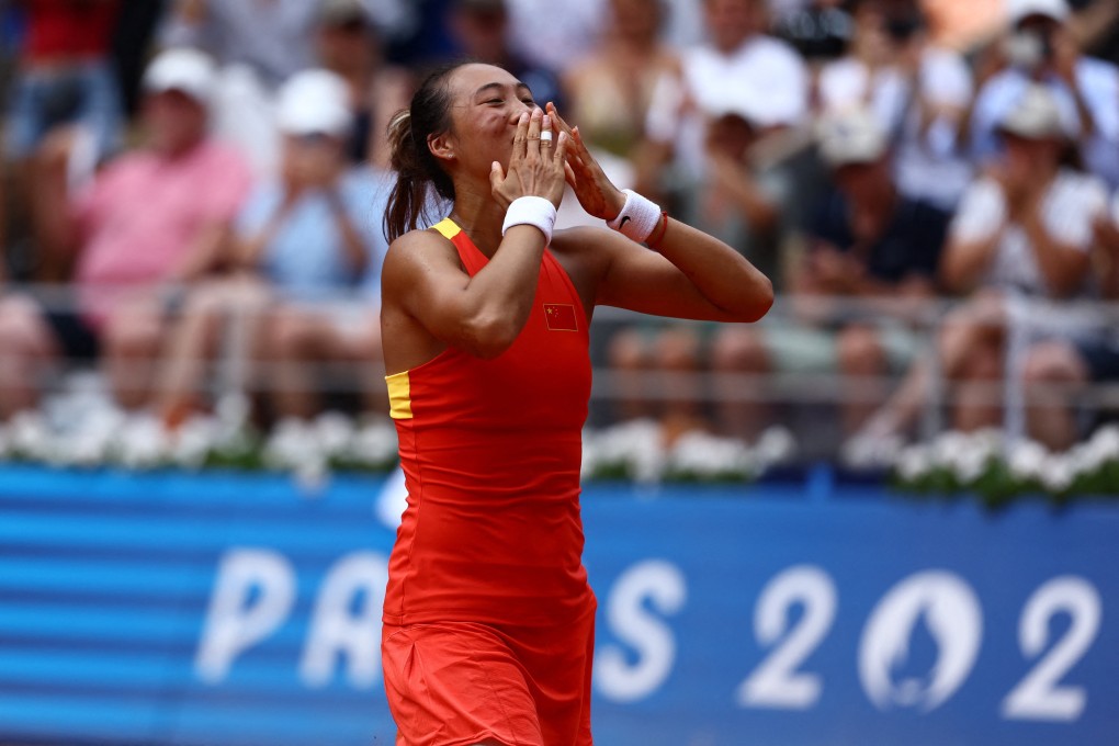 China’s Zheng Qinwen has taken the women’s singles tennis event by storm at the Paris Olympics and is one win away from a gold medal. Photo: Xinhua