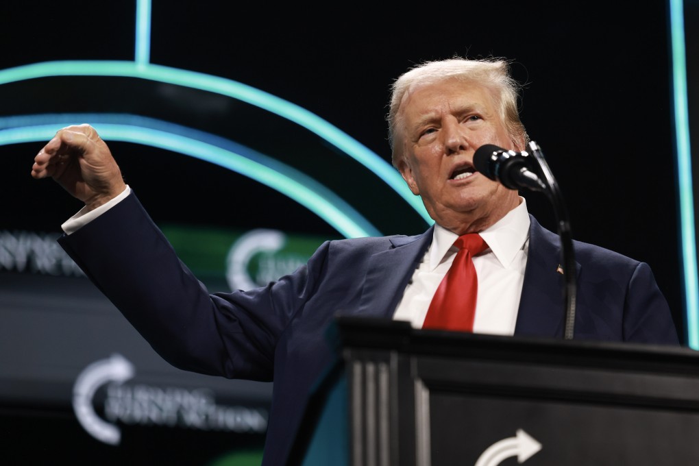 Former US president Donald Trump speaks during an event at the Palm Beach Convention Centre on July 26. Photo: TNS