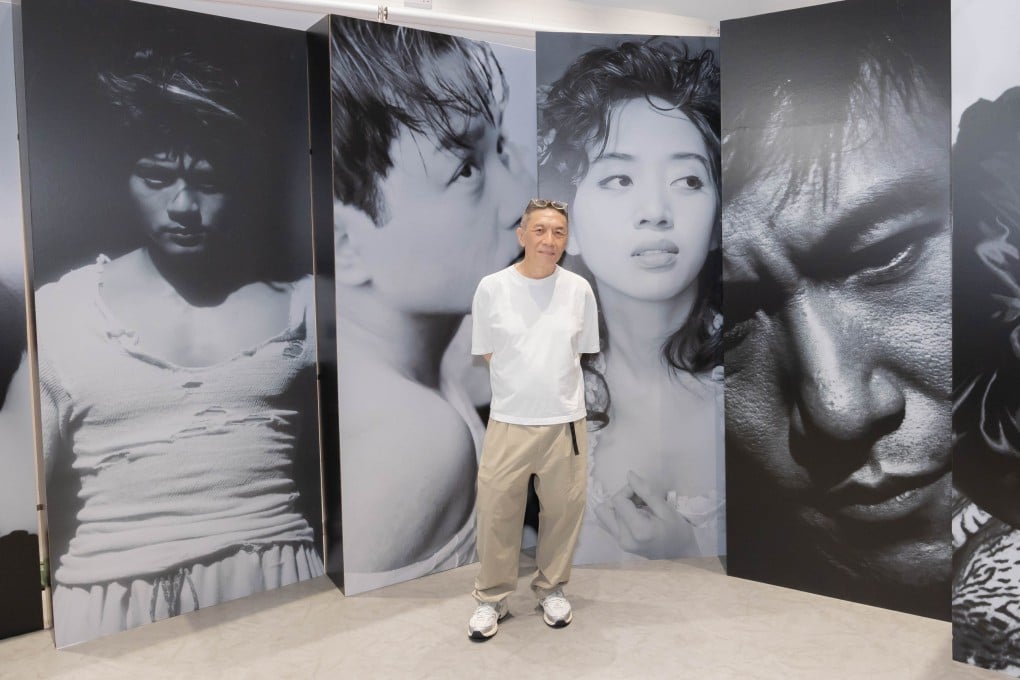 Sam Wong at his debut solo exhibition, “It’s About Time”, in Hong Kong. His photos of Cantopop and film stars helped immortalise the stars of the “golden age” of Hong Kong cinema and Cantopop. Photo: courtesy of Hong Kong Design Institute
