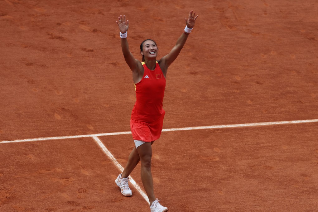 Zheng Qinwen is the first Asian-born player to reach an Olympic singles final. Photo: Xinhua
