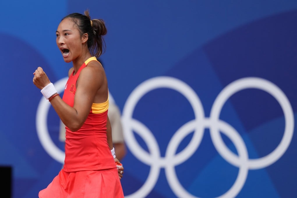 Zheng Qinwen is just one match away from a first tennis singles gold medal for China. Photo: Xinhua