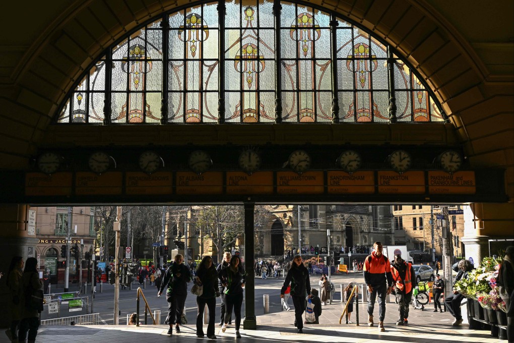 Flinders Street Station in Melbourne.  Australia raised its terrorism threat level to ‘probable’. Photo: AFP