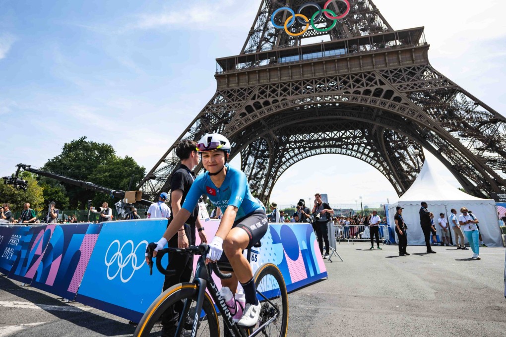 Ceci Lee Sze-wing was proud of her achievements in finishing her road race at the Paris Olympics. Photo: Sports Federation & Olympic Committee of Hong Kong, China