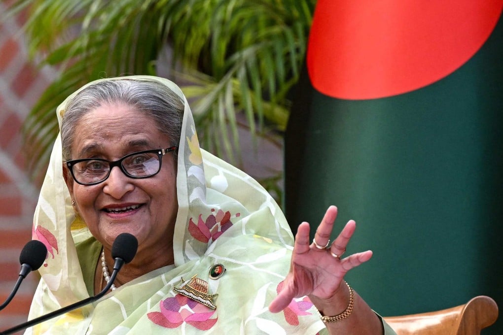 Bangladeshi Prime Minister Sheikh Hasina’s 15-year rule of the country ended on Monday as she fled weeks of deadly protests.
Photo: AFP