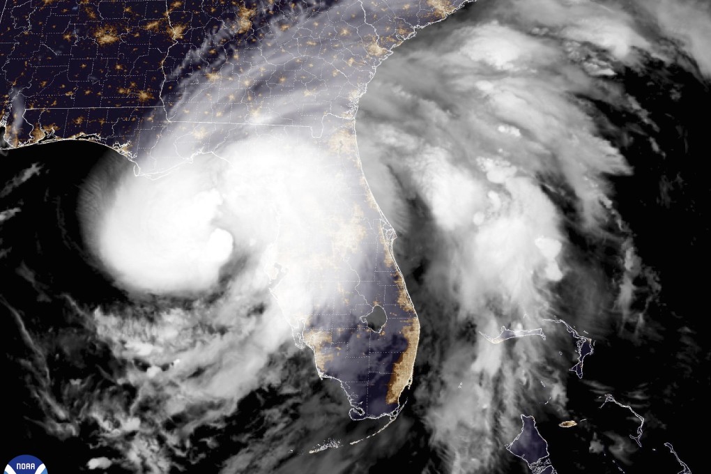 A satellite image shows Hurricane Debby approaching Florida on Sunday, Photo: NOAA via AP