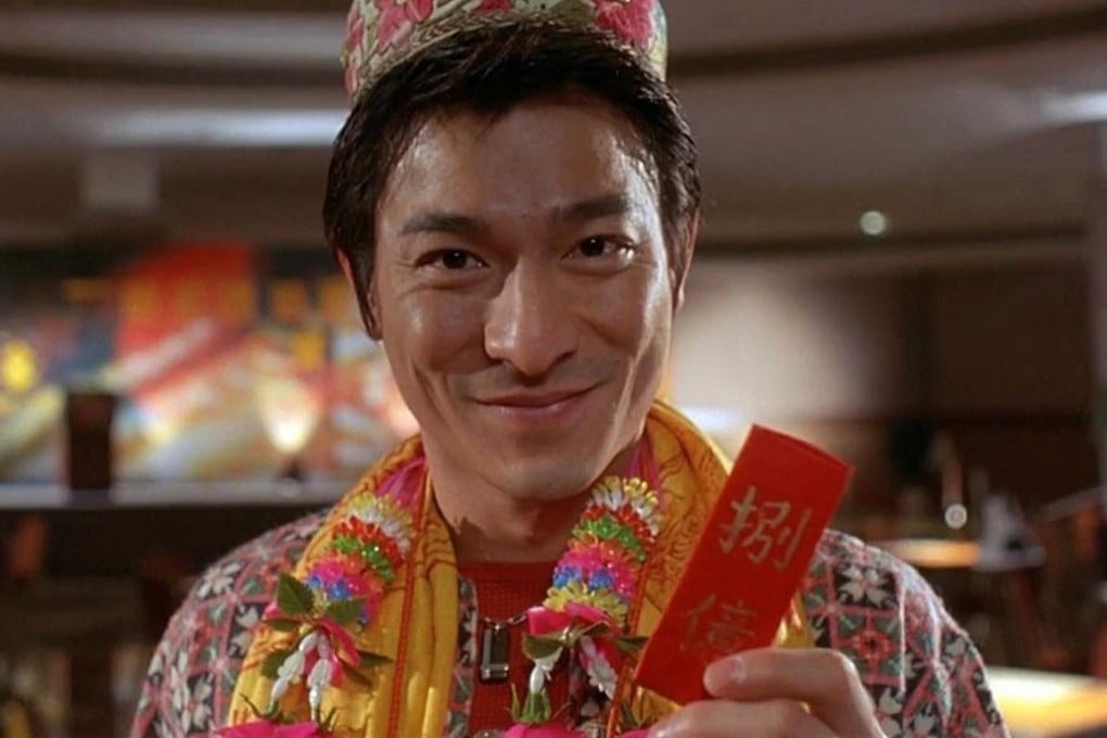 Andy Lau Tak-wah in a scene from the film Fat Choi Spirit. Actors in a death scene are given red envelopes contaning money to dispel bad luck. Photo: China Star Entertainment Group