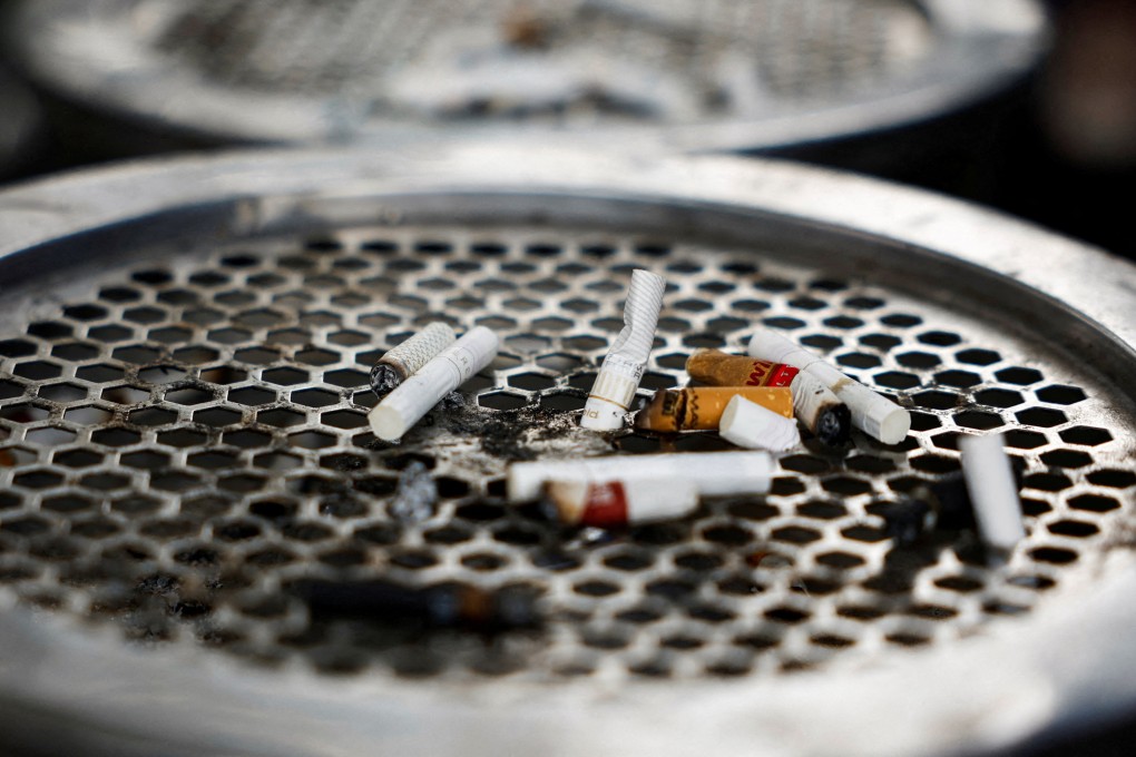 Cigarette butts are seen on the ashtray in Jakarta, Indonesia. Photo: Reuters