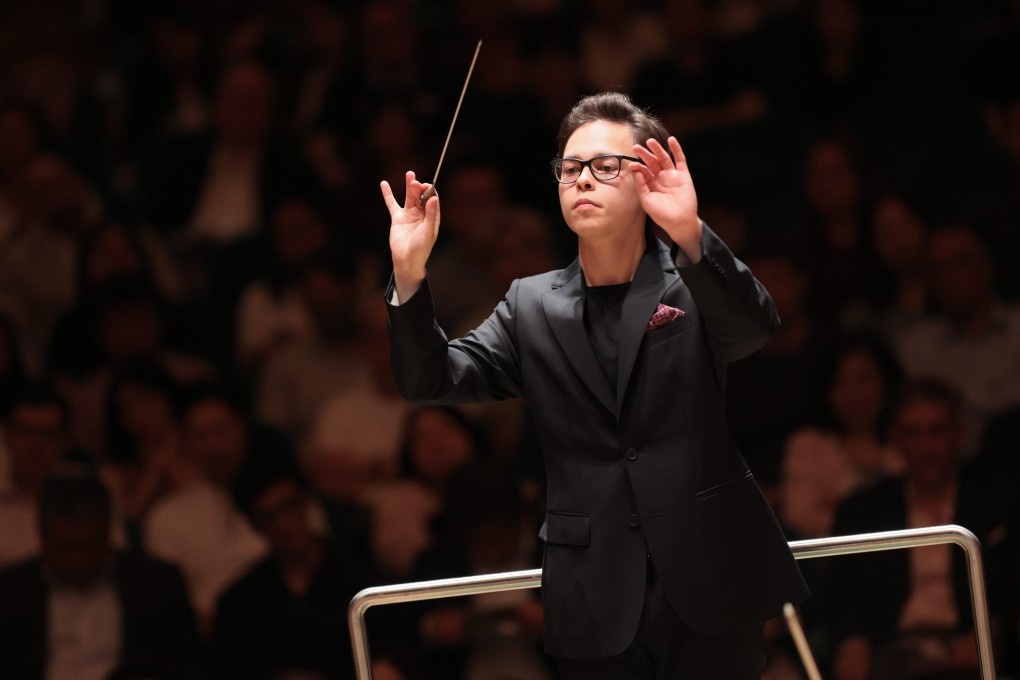 Tarmo Peltokoski conducts the 2023-24 season finale of the Hong Kong Philharmonic Orchestra. The 24-year-old Finn’s return is one of the highlights of the orchestra’s 2024-25 season, for which tickets go on public sale on Thursday August 8. Photo: Keith Hiro/HK Phil