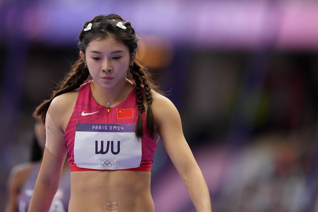 China’s Wu Yanni failed to reach the final of the 100m hurdles in her Olympics debut in Paris. Photo: Xinhua