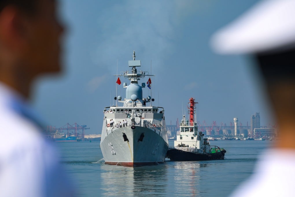 Vietnam’s missile frigate Tran Hung Dao heads to a naval port in Zhanjiang on Wednesday. The Chinese and Vietnamese navies will organise ship tours, deck receptions, cultural exchanges, joint exercises, and other activities. Photo: Xinhua