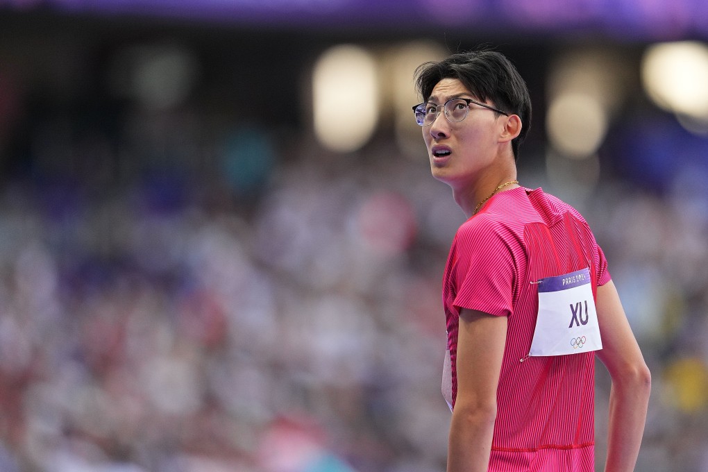 Xu Zhuoyi won fans in China and beyond for his ‘nerdy’ look but it could not make it beyond the 110m hurdles semi-finals. Photo: Xinhua
