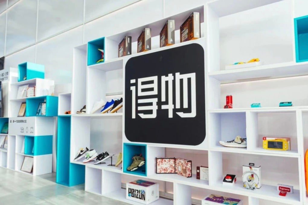 The e-commerce app Dewu has built up a following among young Chinese consumers by catering to niche interests. Photo: Sohu