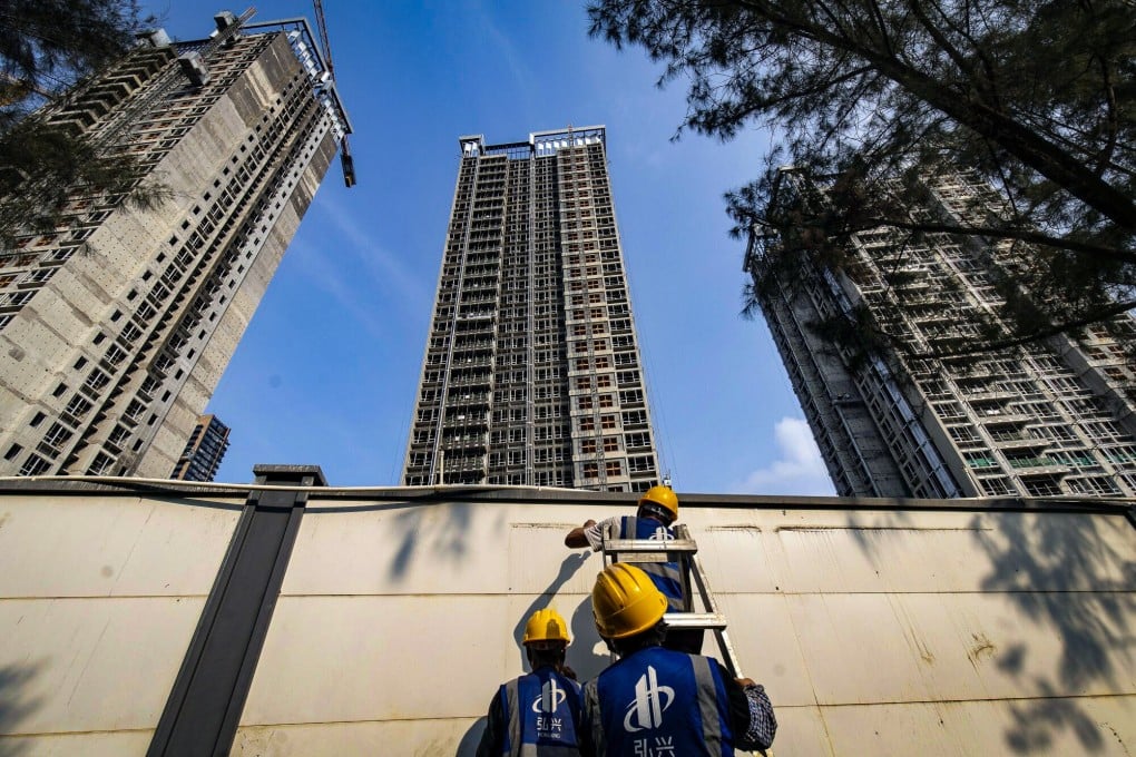 Residential buildings under construction at China Vanke’s Elegant Lifestyle project in Shenzhen on April 17, 2024. Photo: Bloomberg