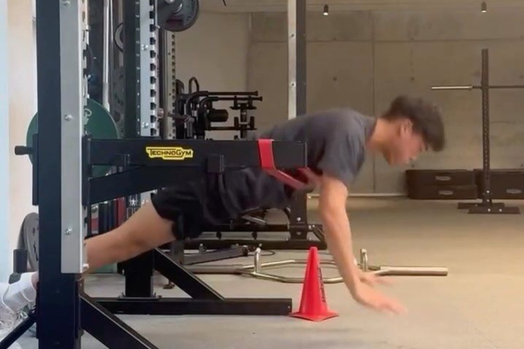 Hong Kong men’s tennis No 1 Coleman Wong works out in the gym most days to to build strength. Photo: Instagram.com/coleman_wong