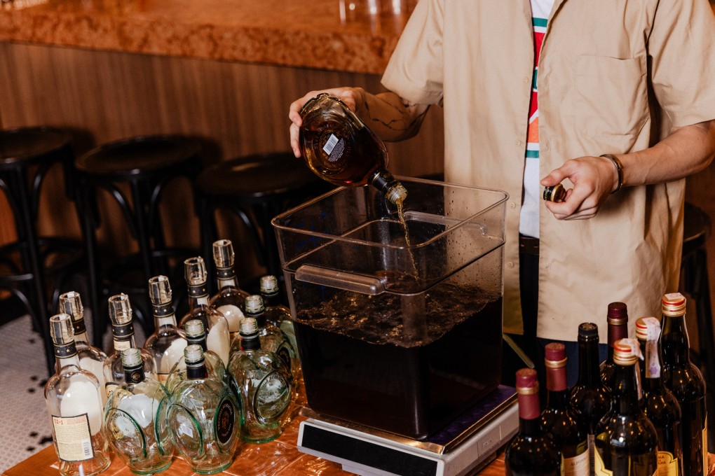 The team at Bar Leone pre-batches spirits and liqueurs. Pre-mixing ingredients in bulk allows bars to be more efficient and consistent, but cam quality be maintained? Photo: Jocelyn Tam