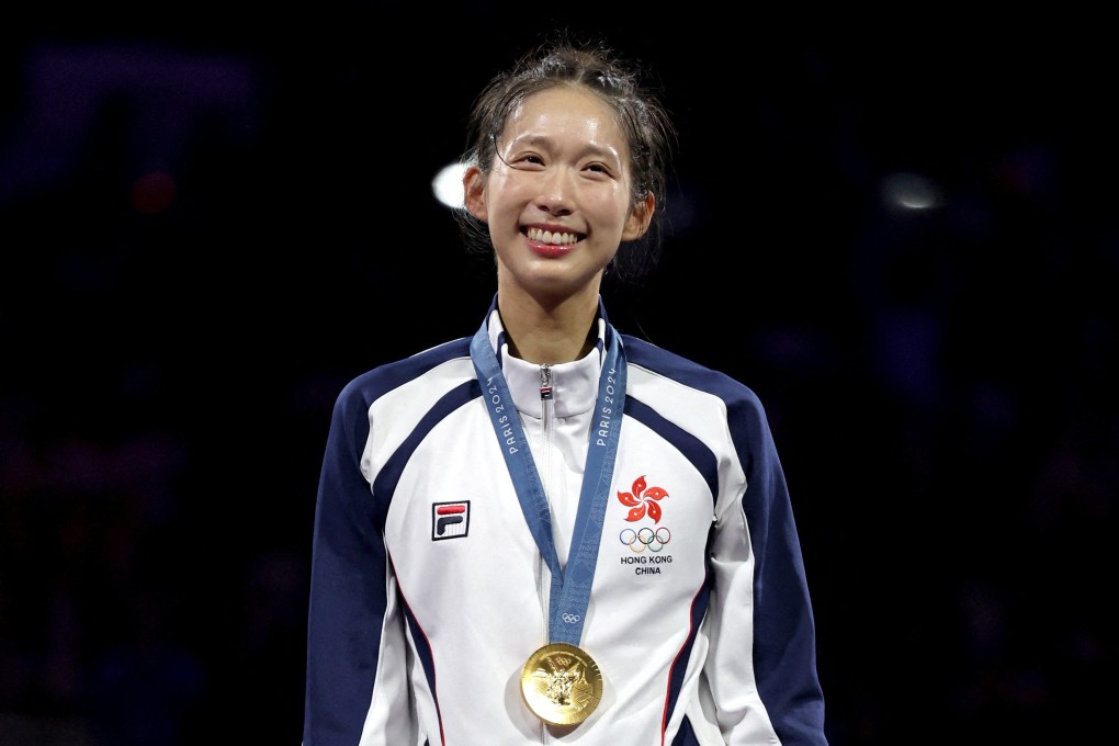 Along with the pride that comes with winning a gold medal, fencer Vivian Kong will also earn $HK6m in prize money. Photo: Reuters