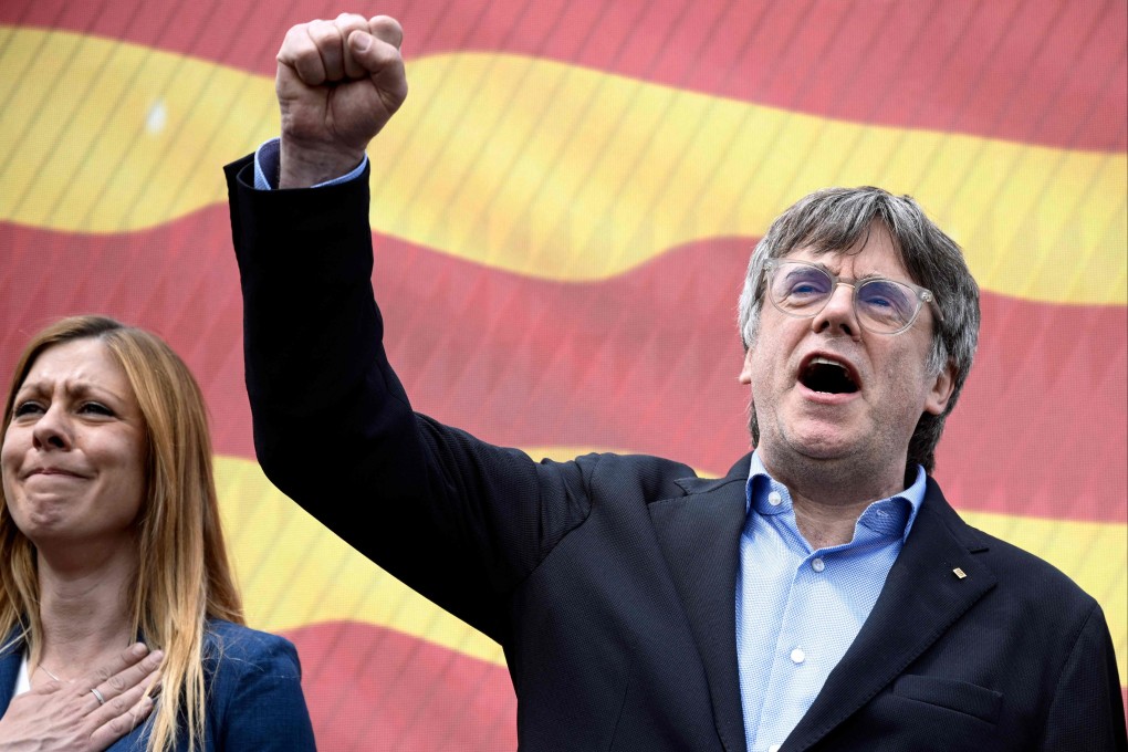 Catalan separatist Carles Puigdemont is wanted in Spain on suspicion of embezzlement related to a 2017 independence referendum. Photo: AFP