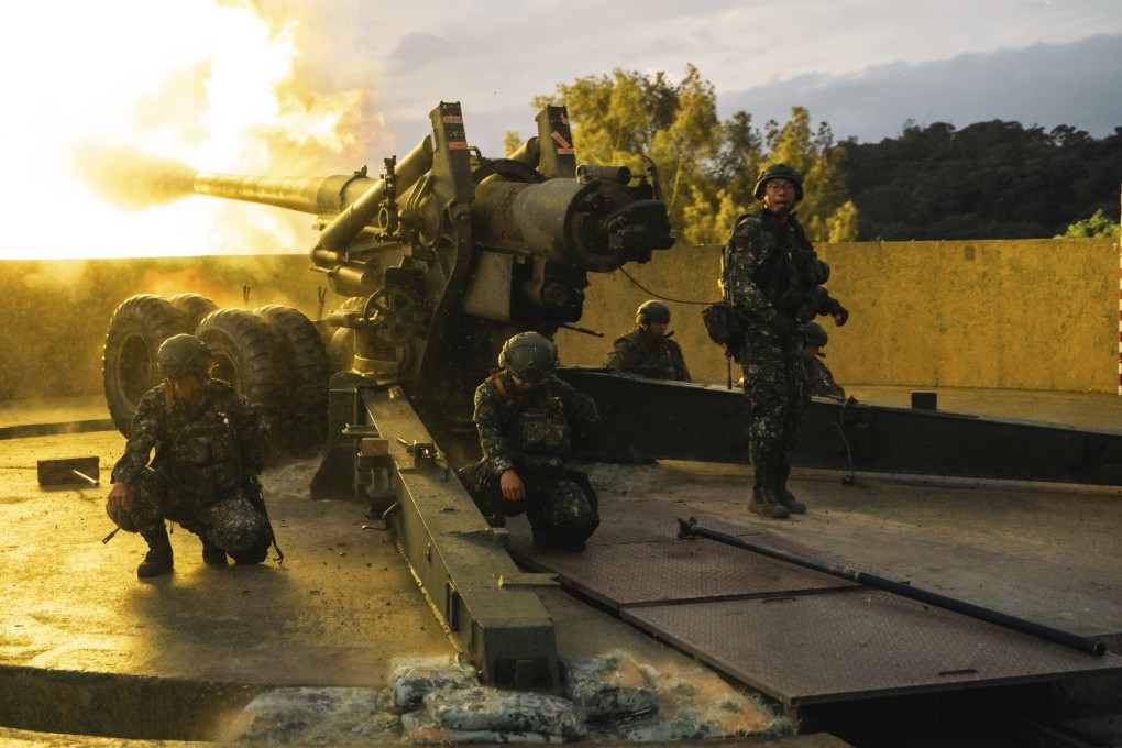 Taiwanese troops during July’s Han Kuang military exercises, the island’s largest annual war games. Photo: AP