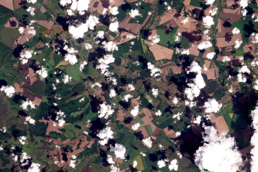 A satellite image shows damage at the Sudzha border crossing in Russia’s Kursk region on Tuesday. Image: Planet Labs Inc via Reuters