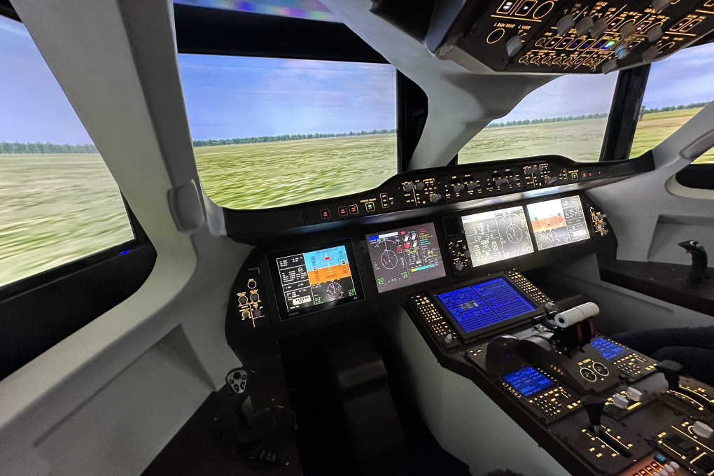 European regulators ran simulations on flight-accurate C919 instrumentation during their July visit to Shanghai. Photo: Frank Chen