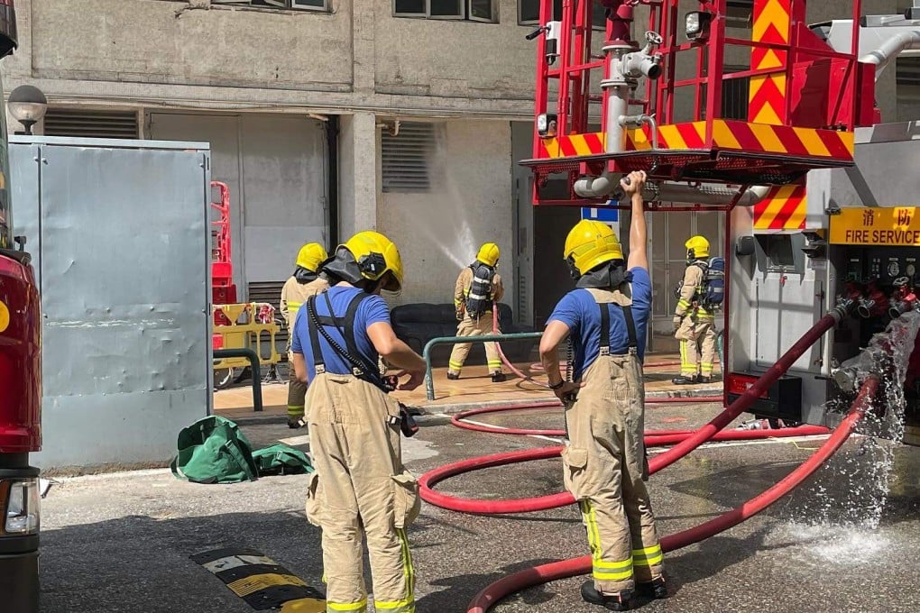 Firefighters put out the blaze at Po Kan House in Po Lam Estate in about 45 minutes. Photo: Facebook/KenSir Chan