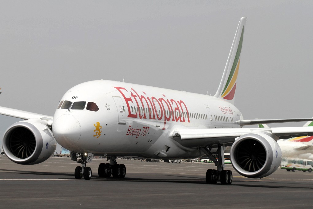 An Ethiopian Airlines 787 Dreamliner prepares for departure from Bole International Airport in Ethiopia’ capital, Addis Ababa. Photo: Reuters