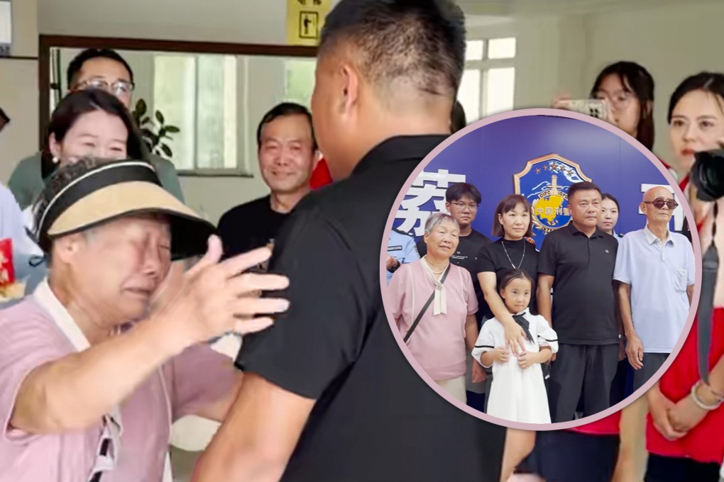 A couple in China whose son was given away a day after birth without their knowledge have finally been reunited with him, 37 years on. Photo: SCMP composite/Douyin