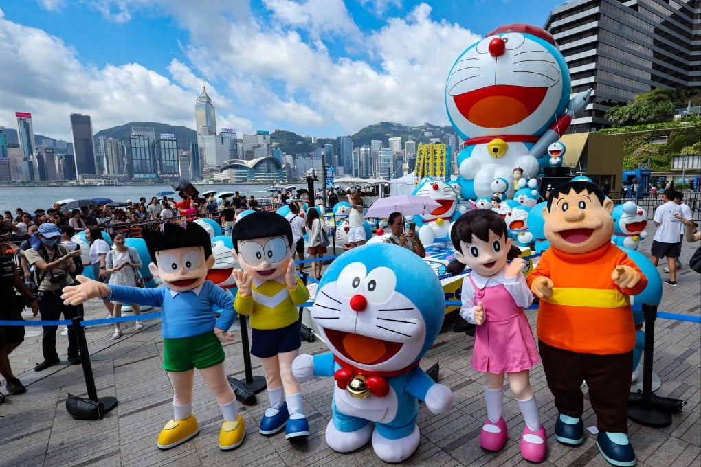 Fans flock to the final day of the smash hit Doraemon exhibition in Tsim Sha Tsui. Photo: Dickson Lee