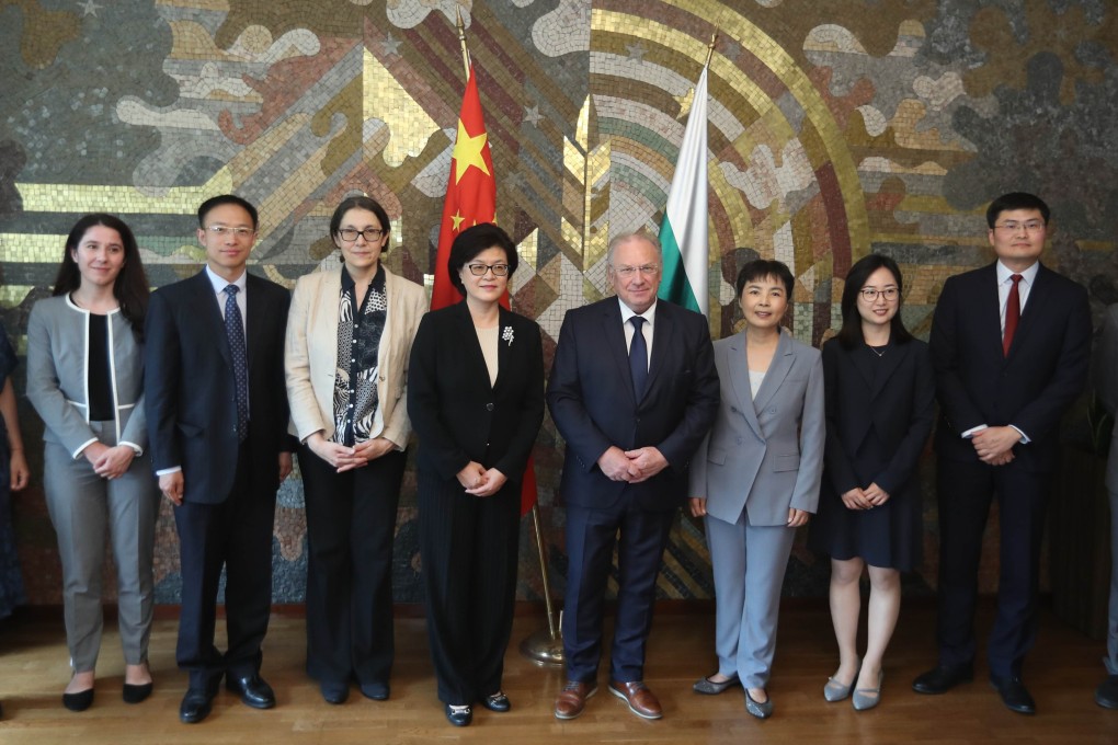 Bulgaria’s foreign minister Svetlan Stoev (centre right) meets Jiang Yu (centre left), China’s special representative for cooperation with central and eastern European countries, in Sofia, Bulgaria on June 25. Photo: Bulgaria Ministry of Foreign Affairs