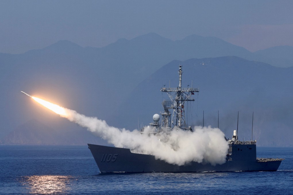 Taiwan’s navy and air force will put their missile forces through their paces on the east coast of the island later this month. Photo: Reuters