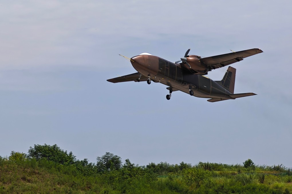 The drone has a maximum payload of 2 tonnes and made its maiden test flight on Sunday. Photo: CCTV