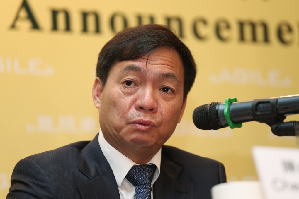 Chen Zhuolin, the chairman of Agile Group, pictured in March 2016, has sold a flat in Hong Kong at a substantial loss. Photo: K. Y. Cheng