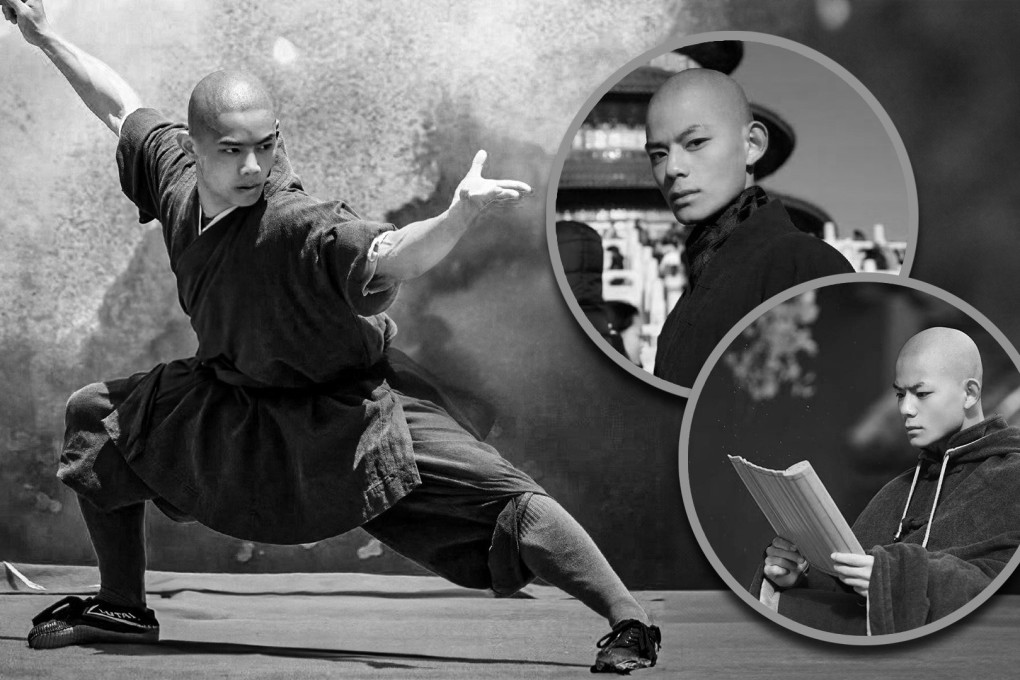 Qiu Feng, who was dubbed China’s “most handsome Shaolin monk” has been killed in a car accident at the age of 21. Photo: SCMP composite/Weibo