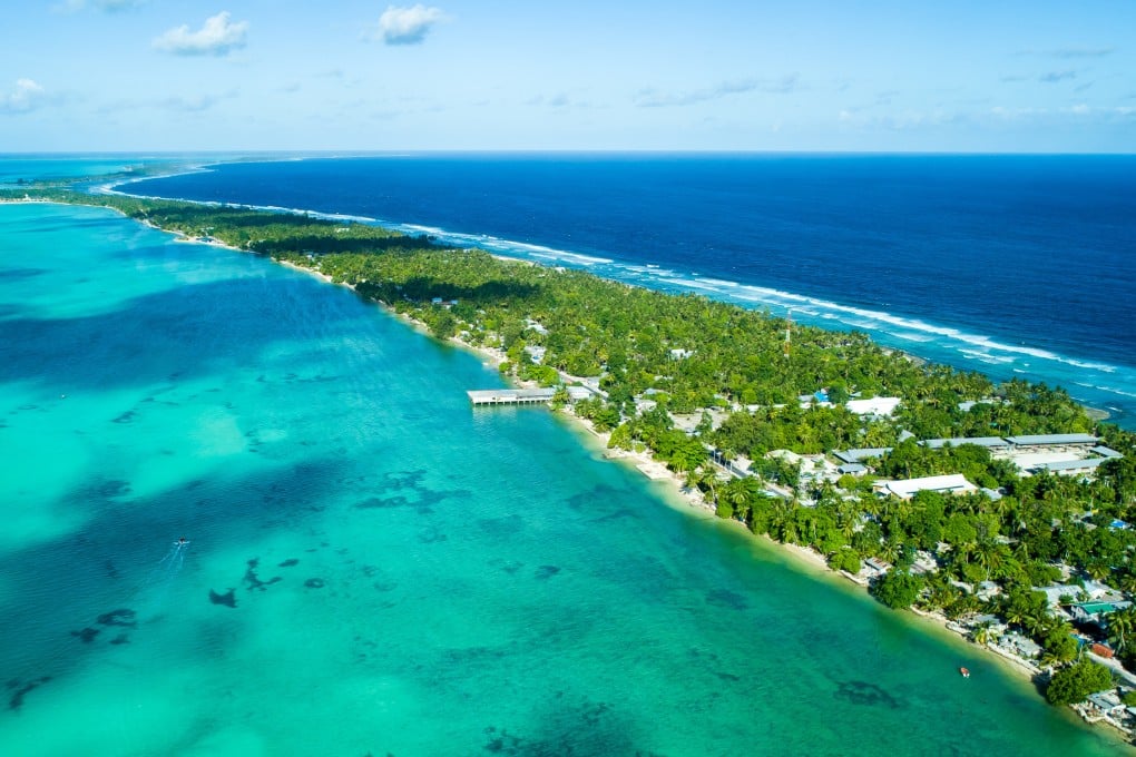 The remote Pacific Island nation of Kiribati holds a national election on Wednesday, at which major issues for voters are the government’s close ties to China and a softer stance on global climate advocacy. Photo: Shutterstock