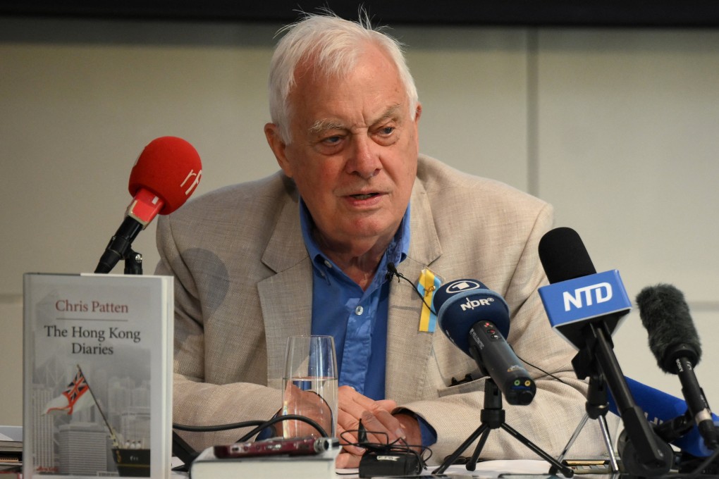Chris Patten told the media the verdict “revealed the rapidly deteriorating state of the rule of law in Hong Kong”. Photo: AFP