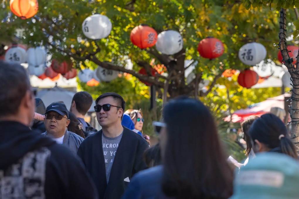 Visitors walk in the Japanese Village Plaza in Little Tokyo. New developments and the closure of historic businesses has some Japanese-Americans worried a neighbourhood closely associated with them is losing its character. Photo: TNS