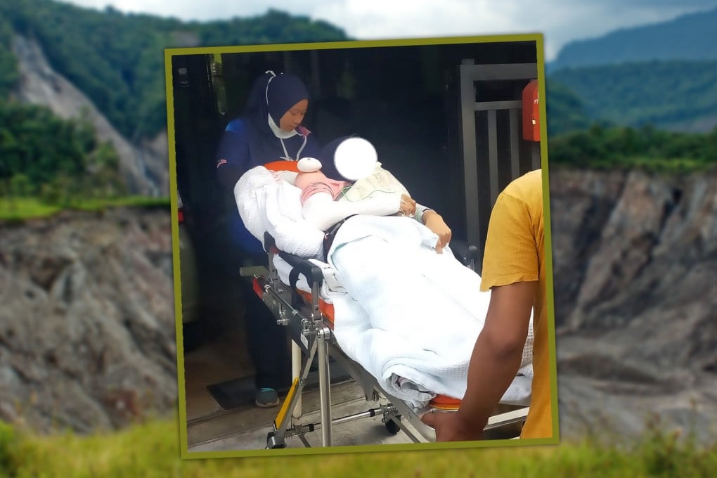 A Malaysian woman showed a remarkable will to survive when she suffered severe injuries after her husband pushed her off a cliff following a violent argument. Photo: SCMP composite/Shutterstock/Facebook@Muhammad Ridzuan Osman DikWan
