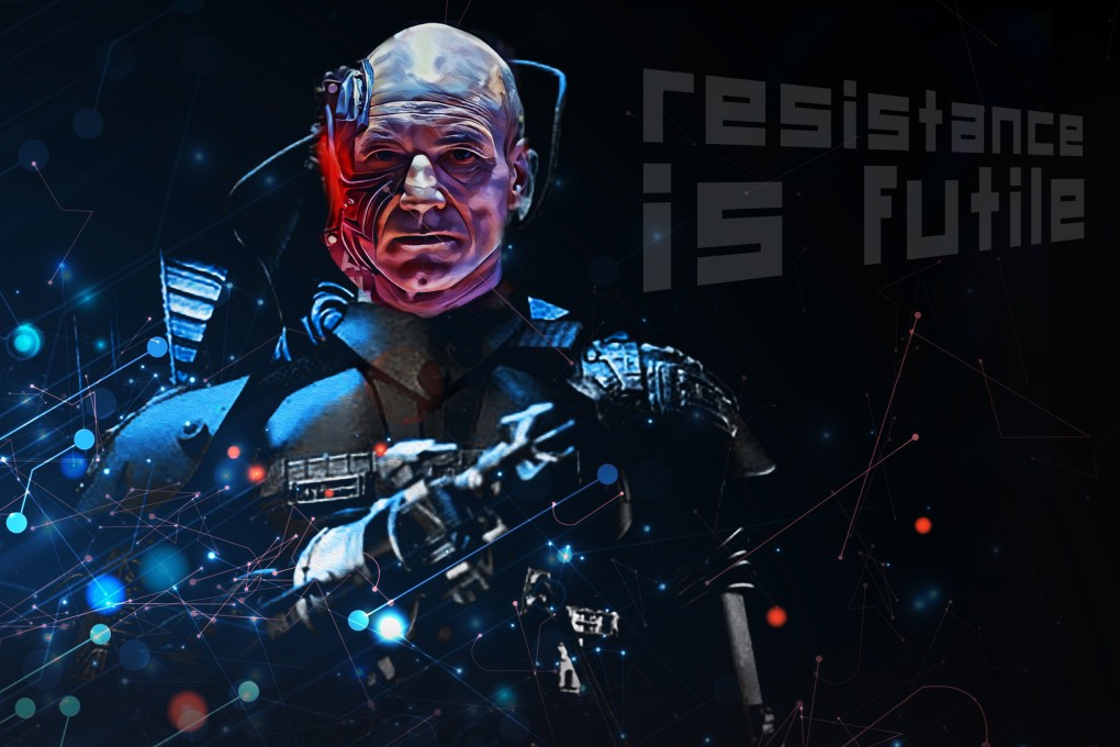 As the Borg in Star Trek would say, “Resistance is futile,” so 
we might as well embrace AI. Photo: SCMP