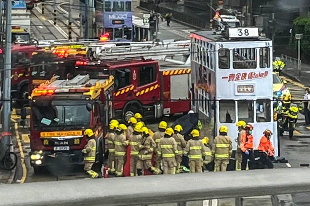 A three-year-old girl died after she was struck by a tram in Kennedy Town. Photo: Handout