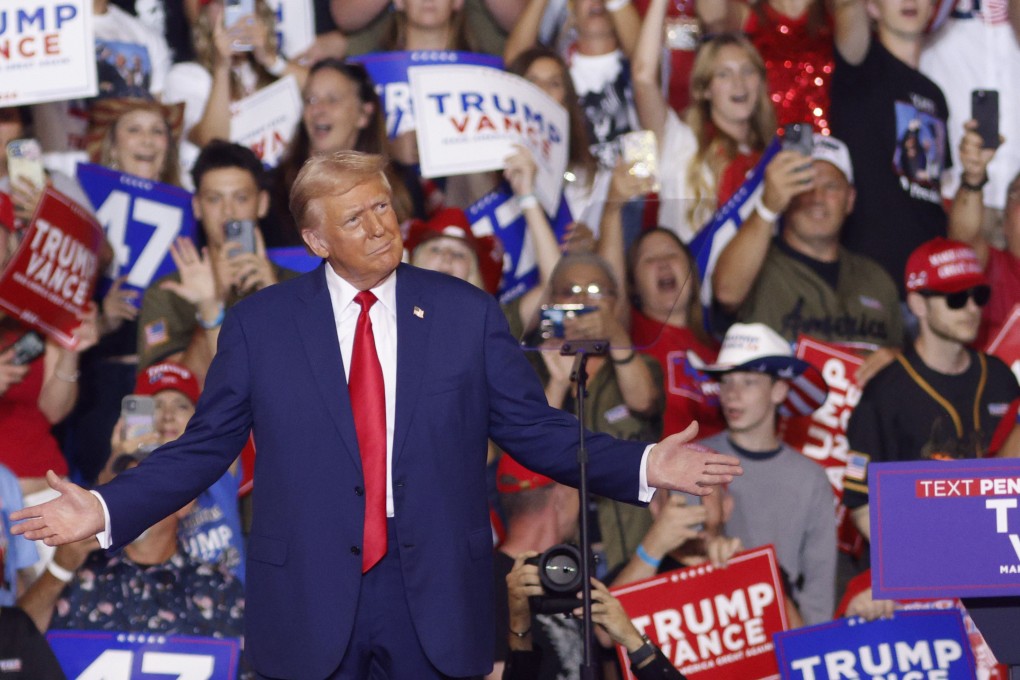 Republican presidential nominee and former President Donald Trump at a campaign rally in Wilkes-Barre, Pennsylvania, on August 17. Photo: AP
