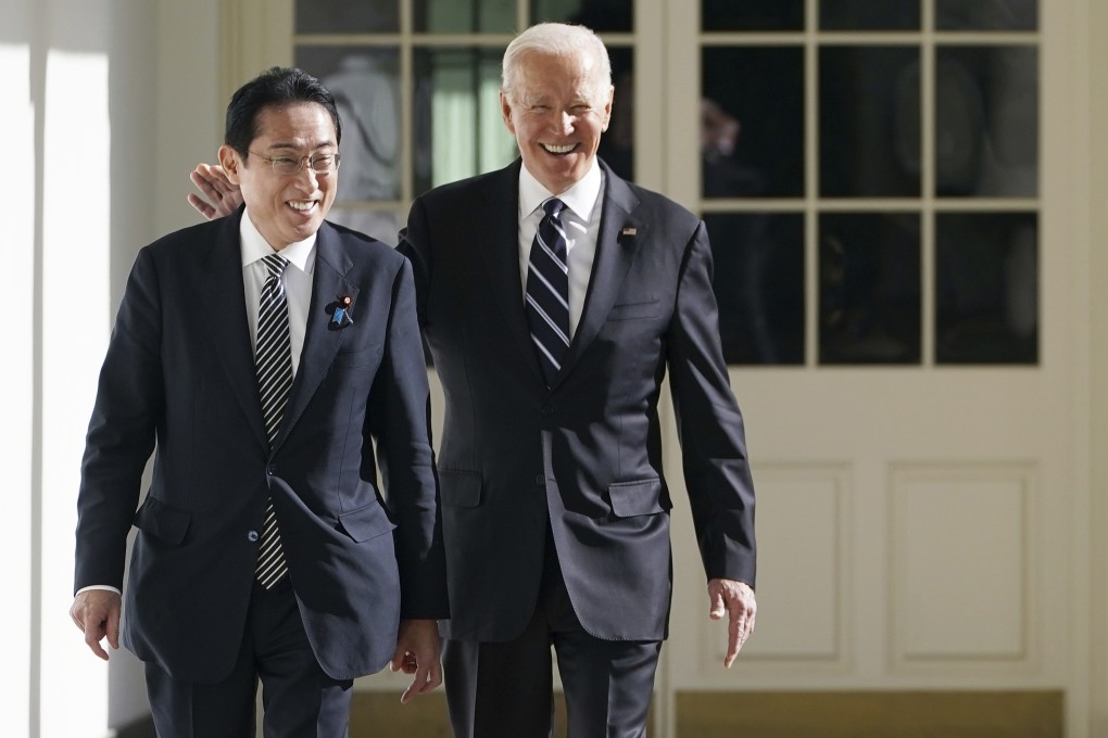 Japanese Prime Minister Fumio Kishida (left) has worked closely with US President Joe Biden to push for a stronger security alliance as a counterweight to China. Photo: AP