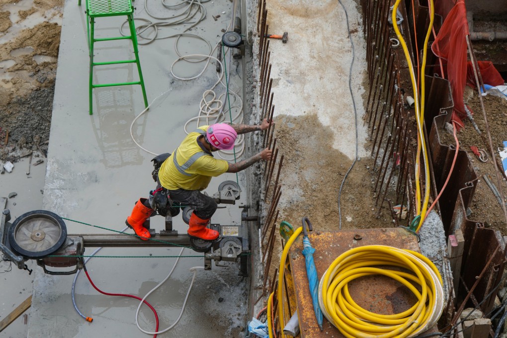 There has been a sharp decline in construction projects in the private sector, the FTU says. Photo: Sam Tsang